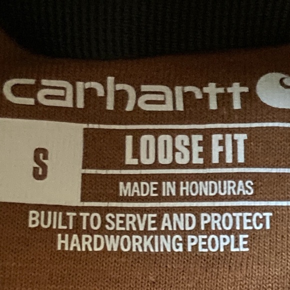 Carhartt Men's Size Small Midweight Hooded Logo Sweatshirt Pullover Hoodie - Picture 7 of 8